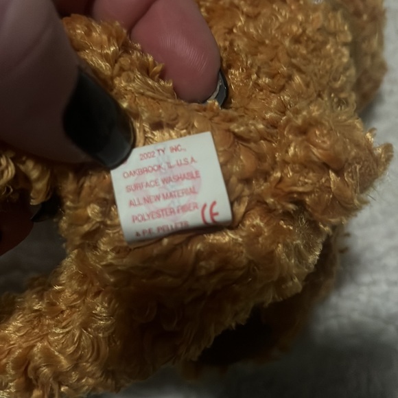TY 100th Anniversary beanie baby Teddy The Bear with Gold Commemorative Coin. - Picture 7 of 11